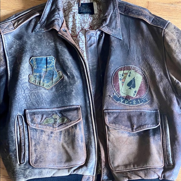 avirex a2 leather jacket